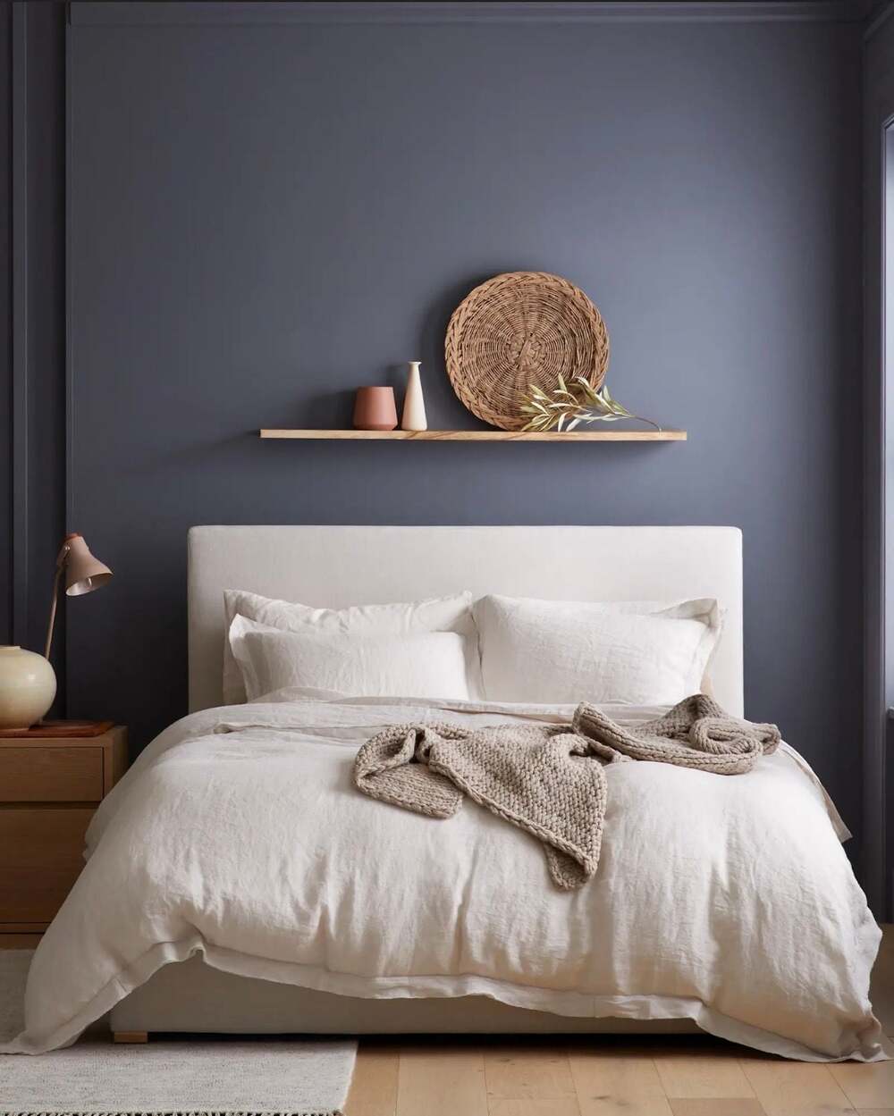 Quince Linen Double Flange Duvet Cover King/Cal King Sand NEW REFOLDED